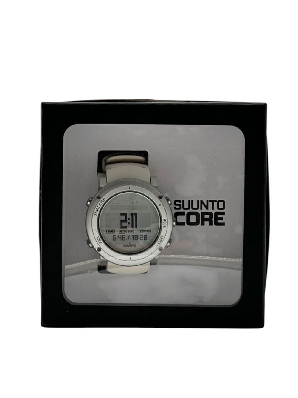 Suunto Core ALU Pure White - FULL SET - Premium Aluminum Sport Watch - EUC